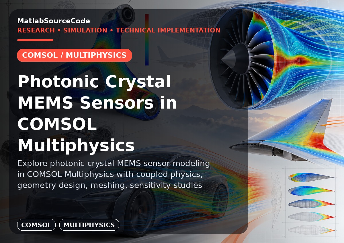Photonic Crystal MEMS Sensors in COMSOL Multiphysics