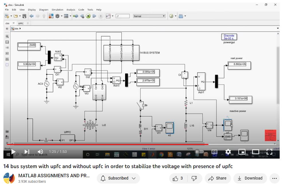 14 Bus System With Upfc And Without Upfc In Order To Stabilize The Voltage With Presence Of Upfc project simulation thumbnail for Mechanical, EV and Mechatronics Engineering