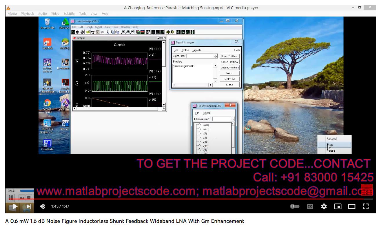 A 0 6 Mw 1 6 Db Noise Figure Inductorless Shunt Feedback Wideband Lna With Gm Enhancement project simulation thumbnail for Electromagnetics and RF Engineering