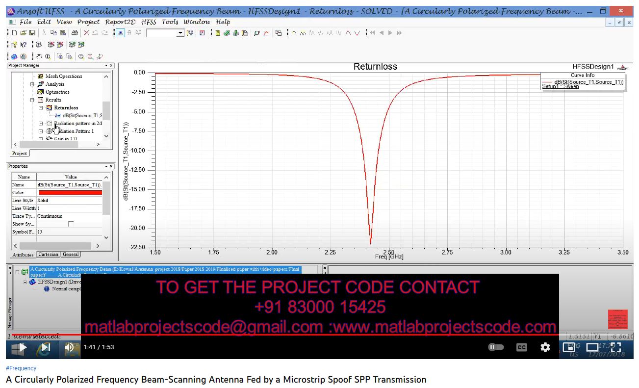 A Circularly Polarized Frequency Beam-Scanning Antenna Fed by a Microstrip Spoof SPP Transmission project simulation thumbnail for Electromagnetics and RF Engineering