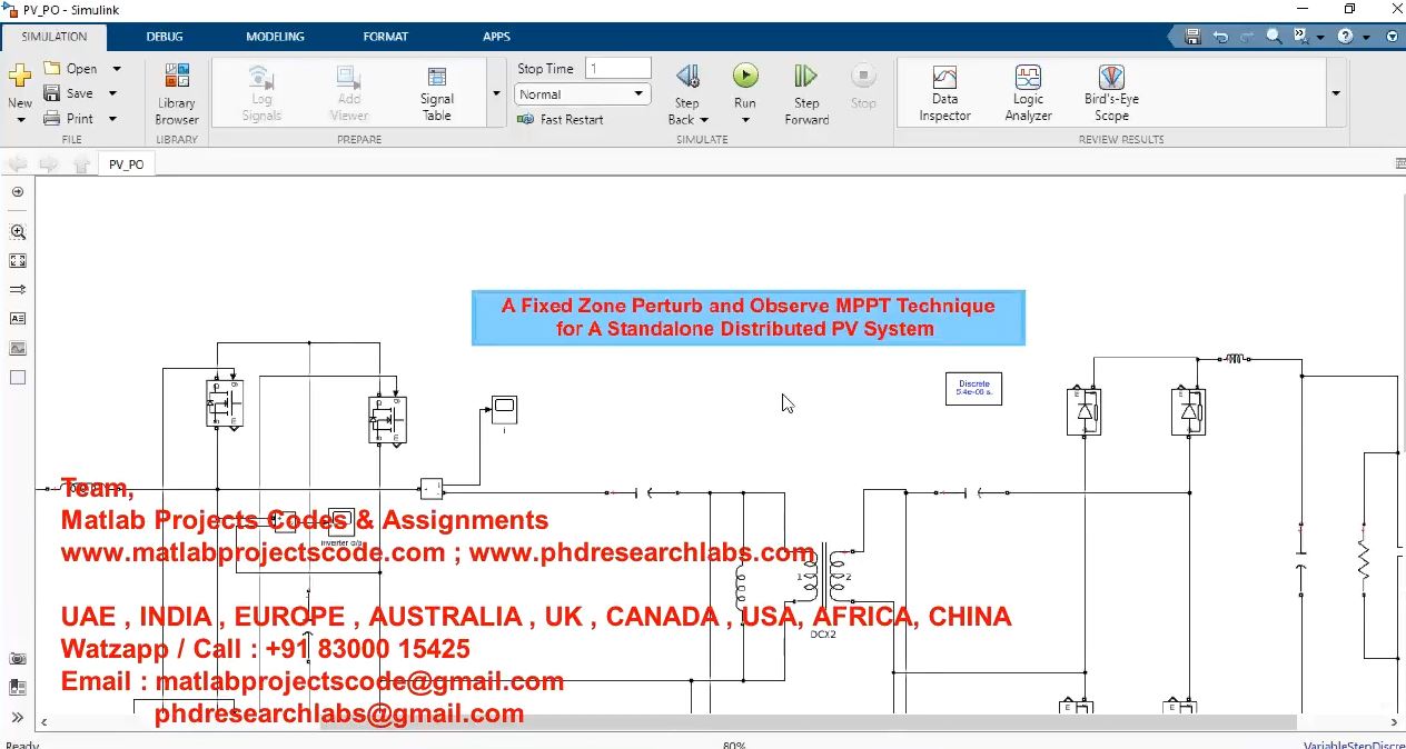 A Fixed Zone Perturb And Observe Mppt Technique For A Standalone Distributed Pv System project simulation thumbnail for Renewable Energy Engineering