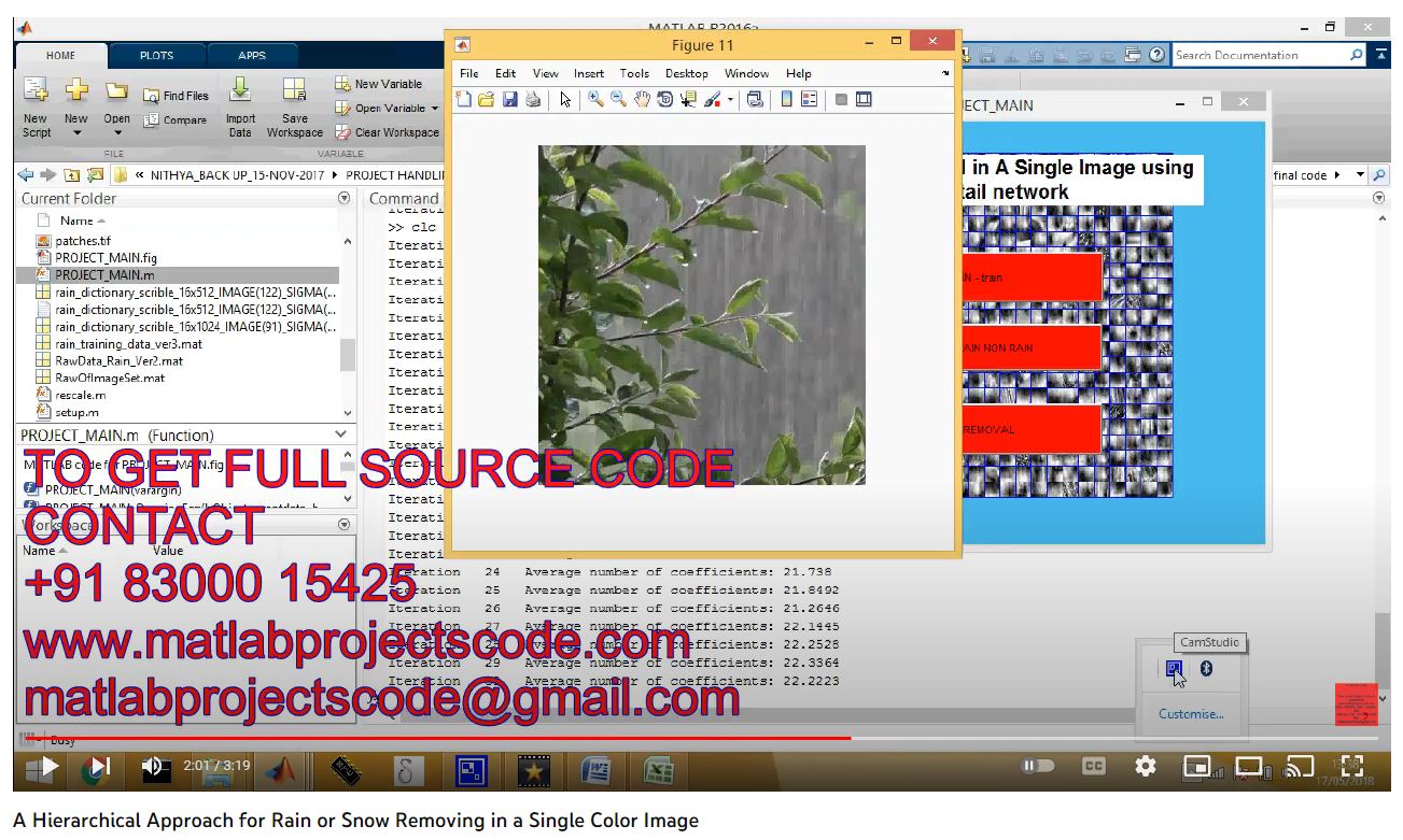 A Hierarchical Approach for Rain or Snow Removing in a Single Color Image project simulation thumbnail for Signal Processing and AI Engineering