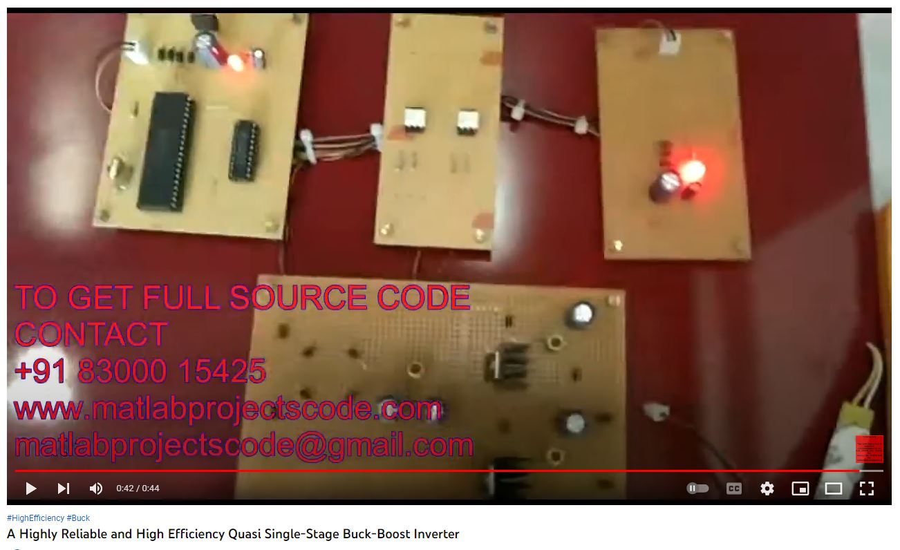 A Highly Reliable and High-Efficiency Quasi Single-Stage Buck-Boost Inverter project simulation thumbnail for Power Electronics Engineering