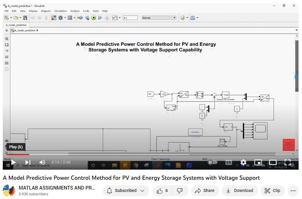 A Model Predictive Power Control Method | MATLAB Project