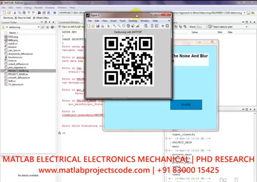 A Regularization Approach To Blind Deblurring And Denoising Of Qr Barcodes project simulation thumbnail for Signal Processing and AI Engineering