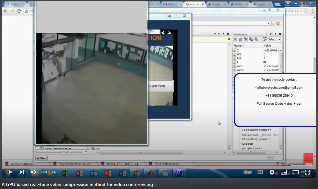 AGPU based Real Time Video Compression Method for Video Conferencing project simulation thumbnail for Signal Processing and AI Engineering
