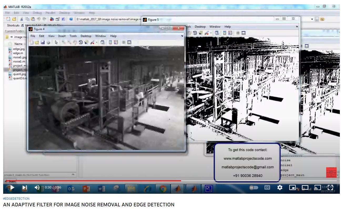 AN ADAPTIVE FILTER FOR IMAGE NOISE REMOVAL AND EDGE DETECTION project simulation thumbnail for Communication Systems Engineering