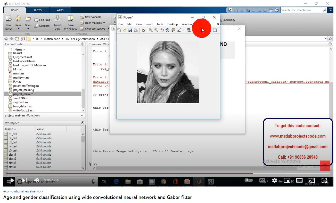 Age and Gender Classification using Wide Convolutional Neural Network and Gabor Filter project simulation thumbnail for Communication Systems Engineering
