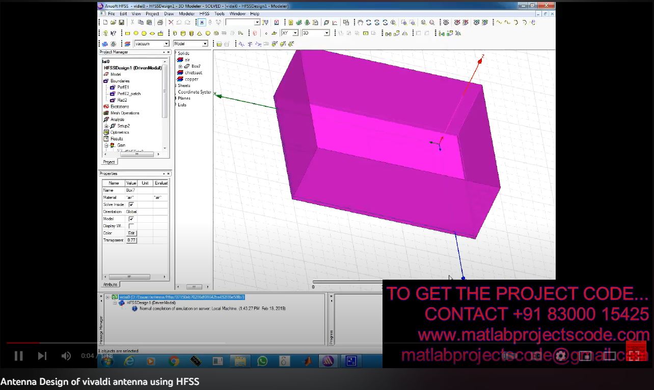 Antenna Design of Vivaldi Antenna using HFSS project simulation thumbnail for Electromagnetics and RF Engineering