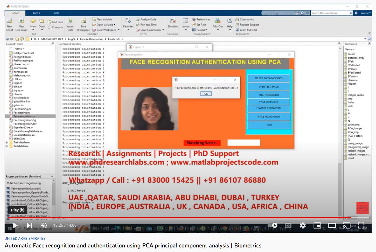 Automatic Face Recognition And Authentication Using Pca - Principal Component Analysis project simulation thumbnail for Signal Processing and AI Engineering