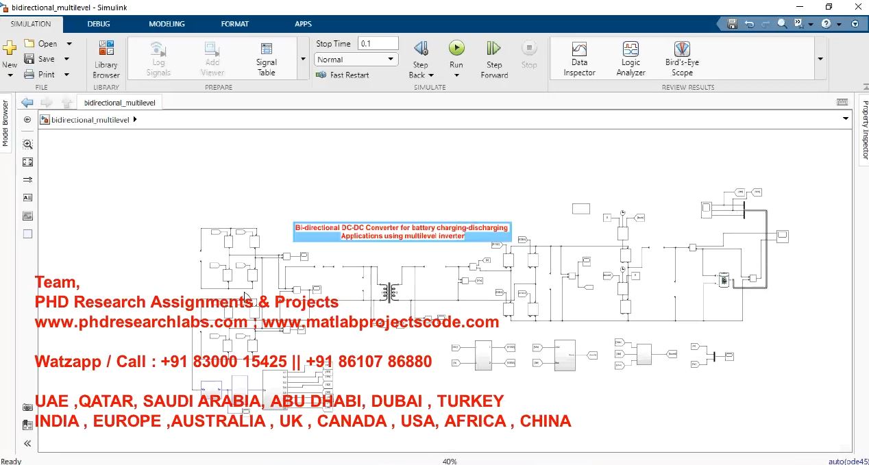 Bi-Directional Dc-Dc Converter For Battery Charging-Discharging Applications Using Multilevel Inver project simulation thumbnail for Renewable Energy Engineering