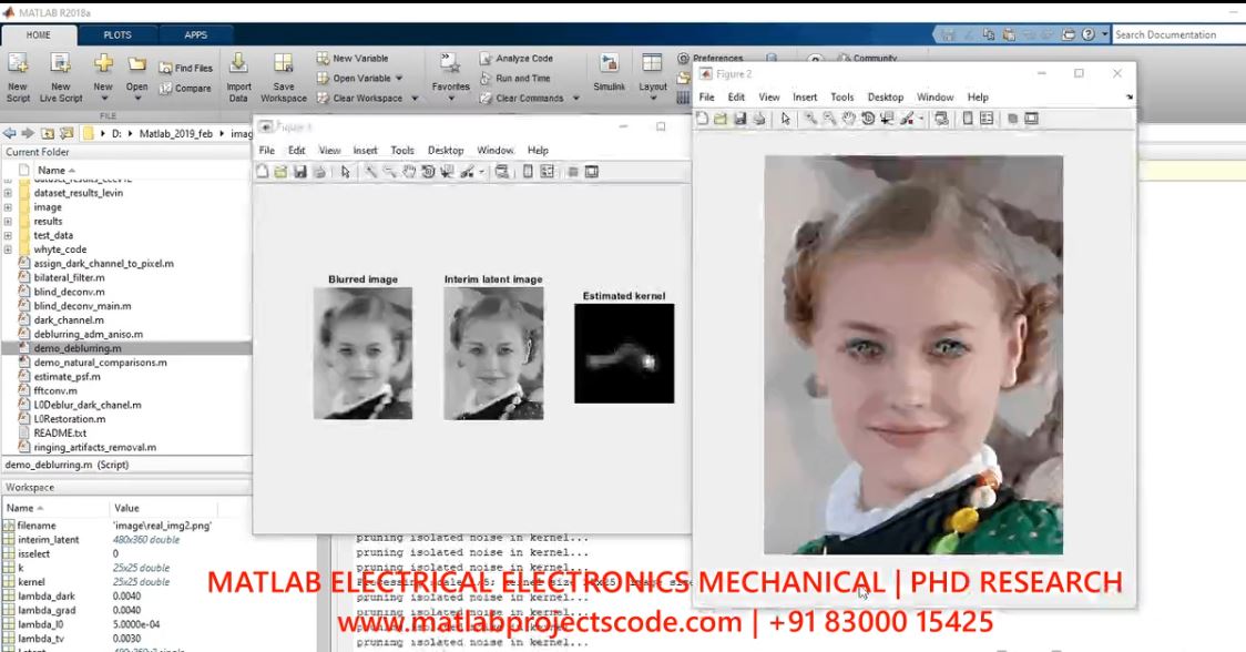 Blind Image Deblurring Matlab Code project simulation thumbnail for Signal Processing and AI Engineering