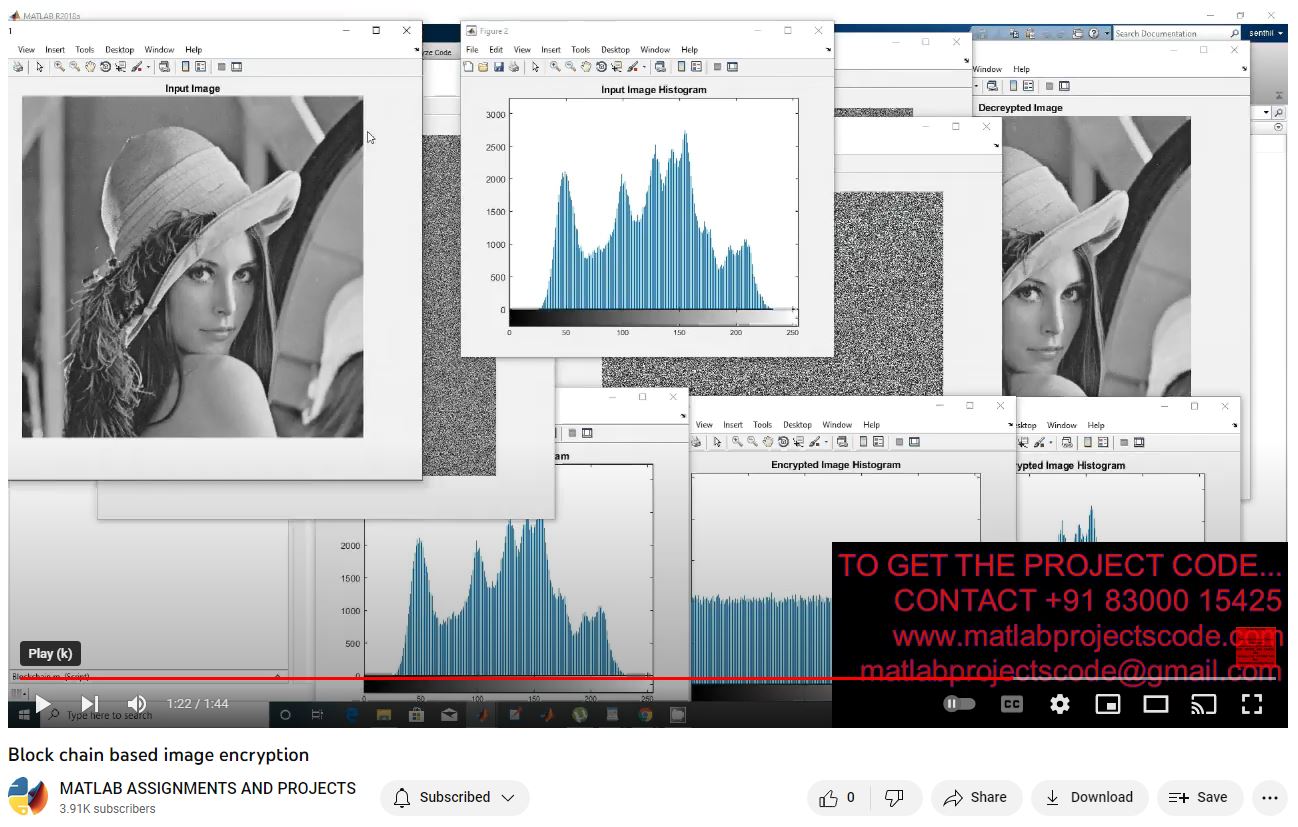 Block Chain Based Image Encryption | MATLAB Project