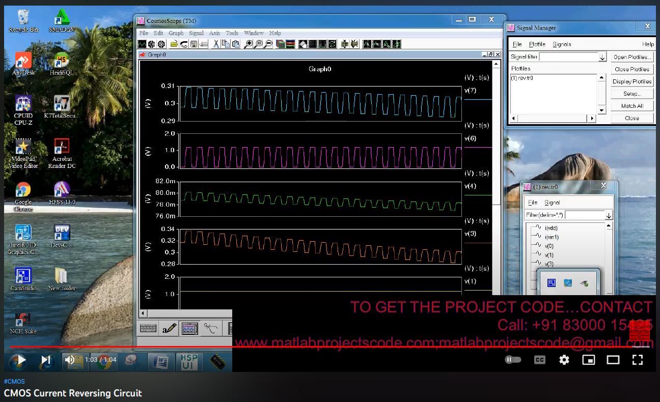 CMOS Current Reversing Circuit project simulation thumbnail for Mechanical, EV and Mechatronics Engineering
