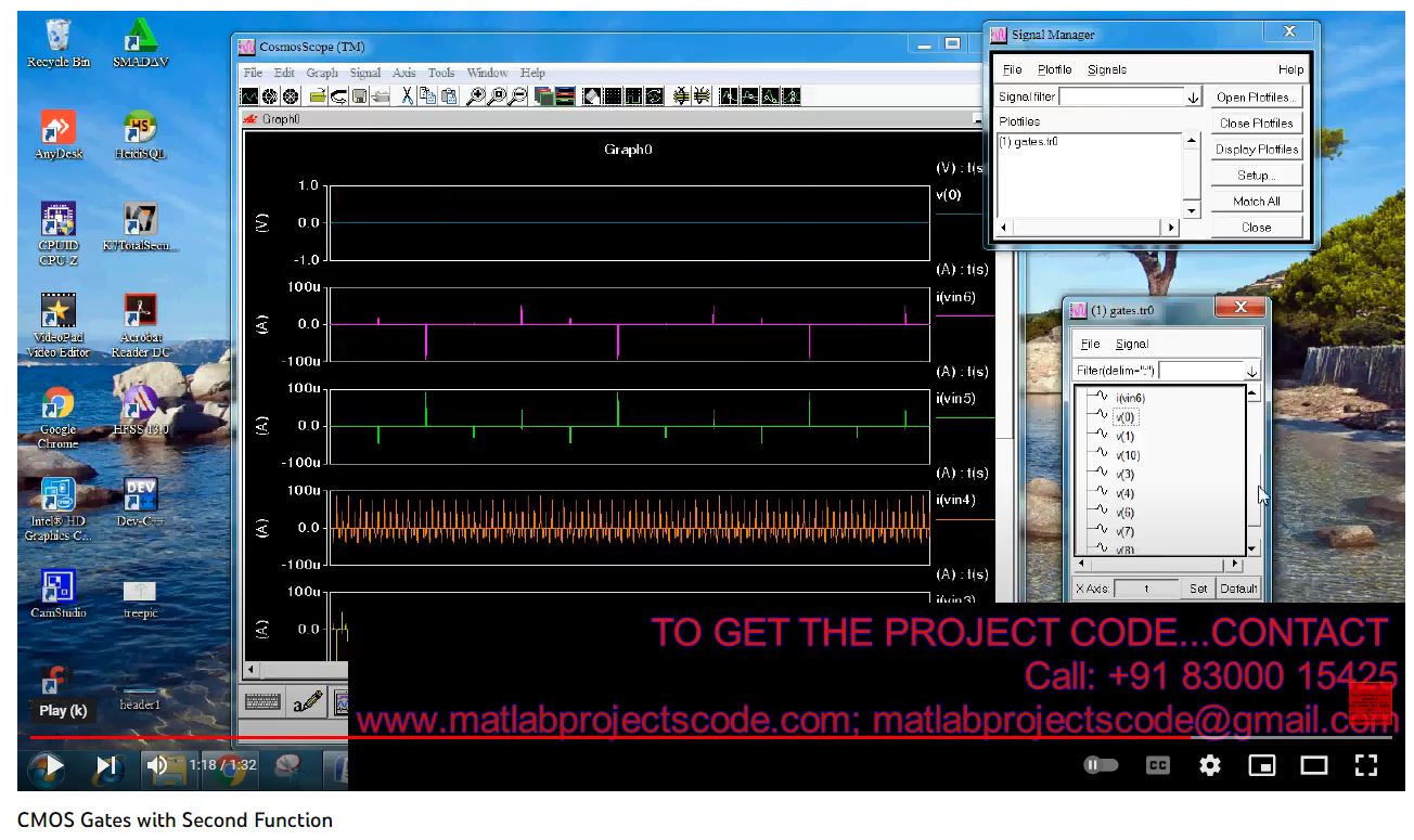 CMOS Gates with Second Function project simulation thumbnail for Electronics Engineering