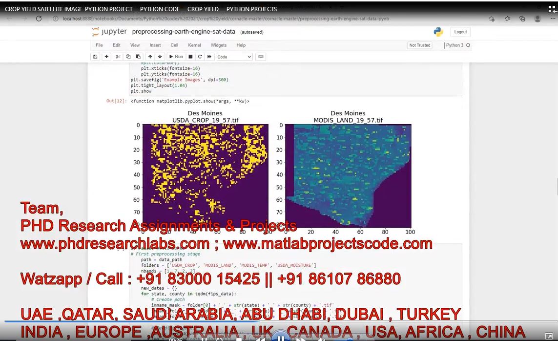 Crop Yield Satellite Image Python Project __ Python Code __ Crop Yield __ Python Projects project simulation thumbnail for Mechanical, EV and Mechatronics Engineering