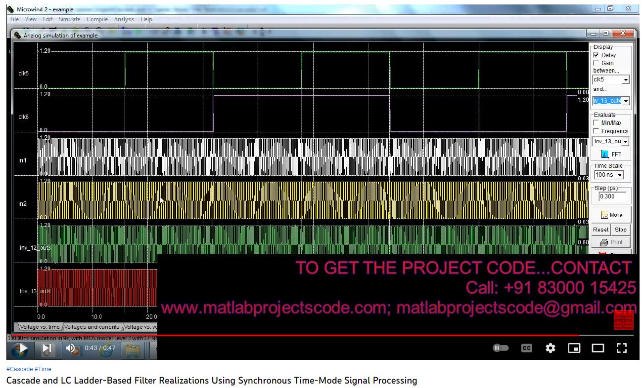 Cascade and LC Ladder-based Filter Realizations using Synchronous Time-Mode Signal Processing project simulation thumbnail for Communication Systems Engineering