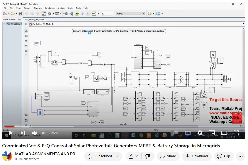 Coordinated V-F P-Q Control Of Solar Photovoltaic Generators Mppt Battery Storage In Microgrids project thumbnail image