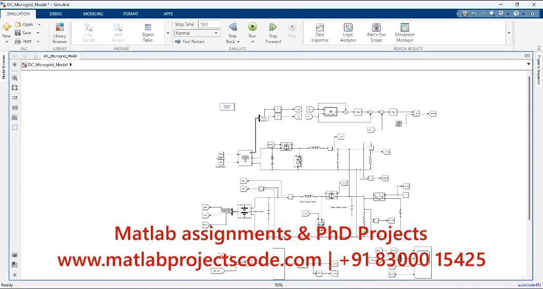 Dc Microgrid Matlab Simulink Simulation Model Matlab Simulink Model project simulation thumbnail for Renewable Energy Engineering