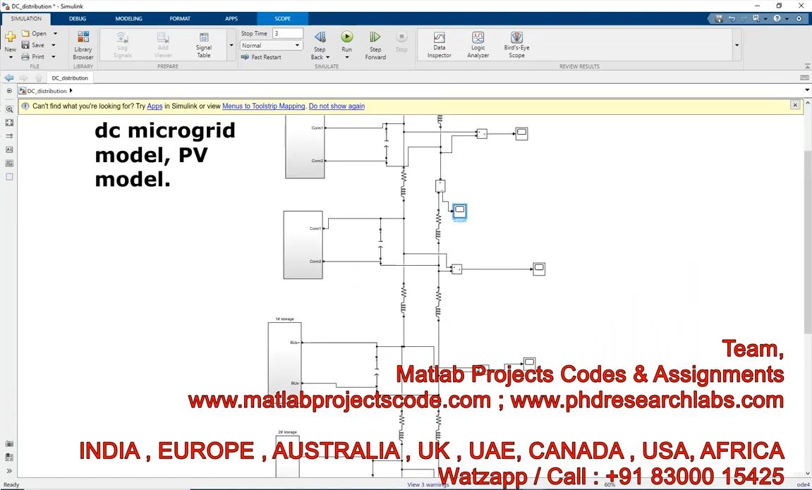 Dc Microgrid Matlab Simulink __ Matlab __ Microgrid __ Dc Microgrid Pv __ Matlab Simulation project simulation thumbnail for Renewable Energy Engineering