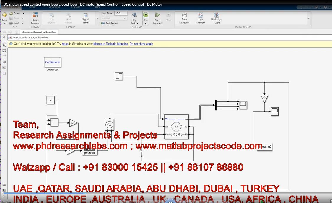 Dc Motor Speed Control Open Loop Closed Loop _ Dc Motor Speed Control _ Speed Control _ Dc Motor project simulation thumbnail for Mechanical, EV and Mechatronics Engineering