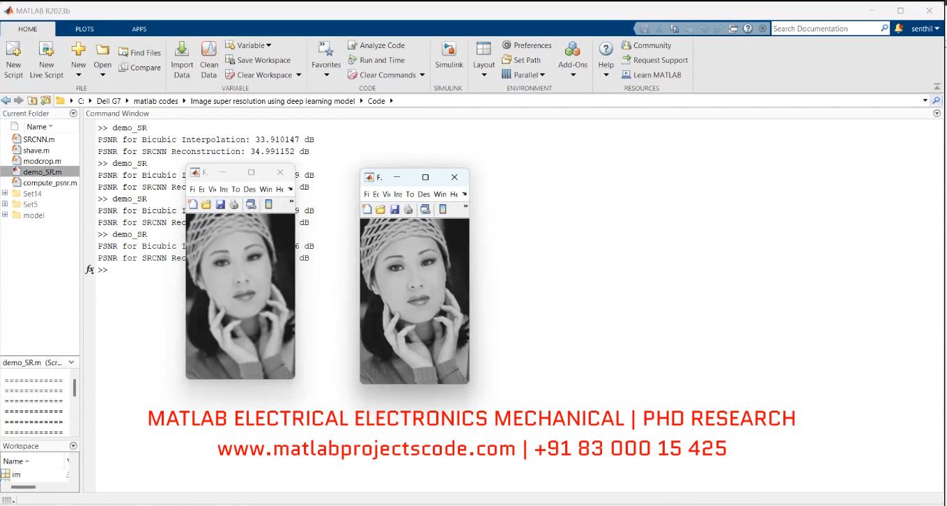 Deep Convolutional Networks Image Super | MATLAB Project