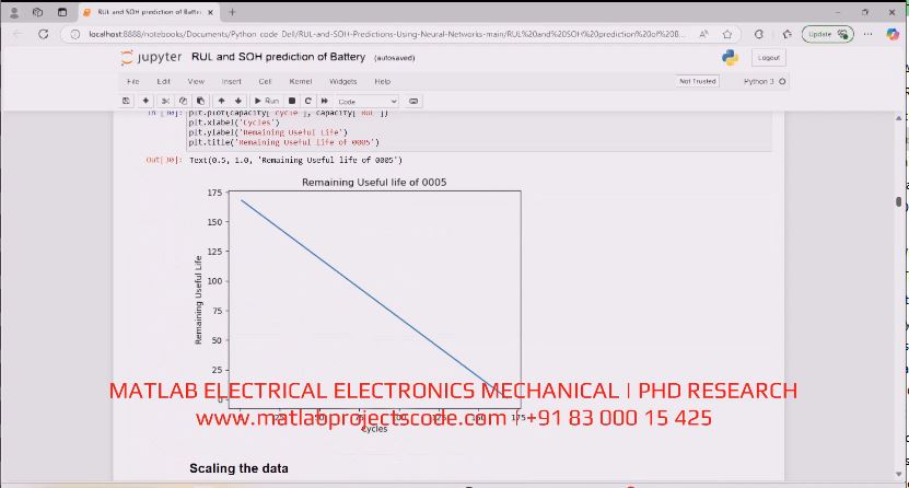 Deep Learning Rul And Soh Prediction Of Battery Nasa Dataset Python project simulation thumbnail for Renewable Energy Engineering