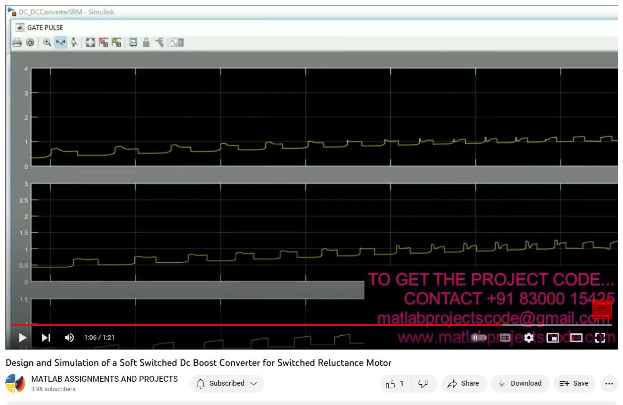 Design And Simulation Of A Soft Switched Dc Boost Converter For Switched Reluctance Motor project simulation thumbnail for Mechanical, EV and Mechatronics Engineering