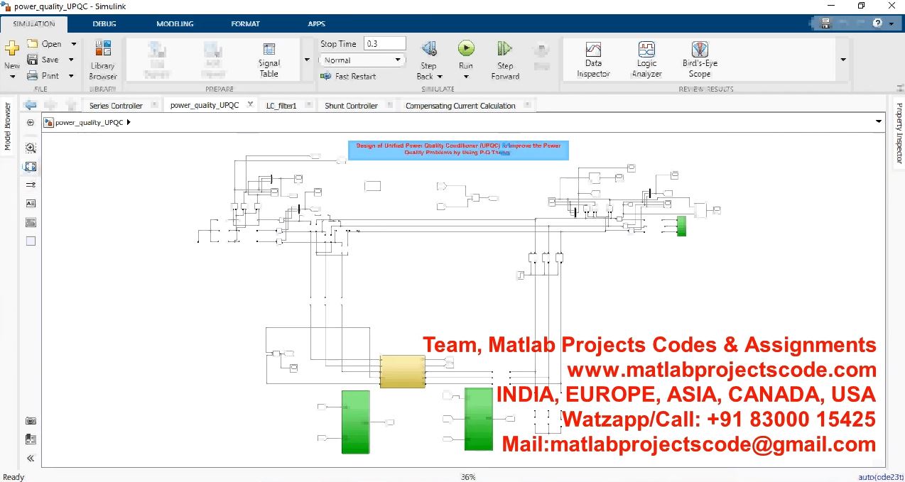 Design Of Unified Power Quality Conditioner Upqc To Improve The Power Quality Problems project simulation thumbnail for Renewable Energy Engineering