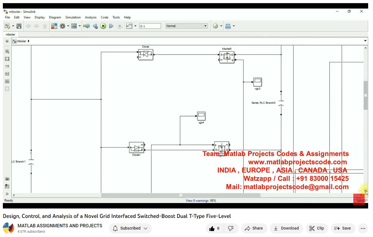Design Control And Analysis Of A Novel Grid Interfaced Switched-Boost Dual T-Type Five-Level-Matlab Simulink-Electrical Assignments-Projects-Phd Research project thumbnail image