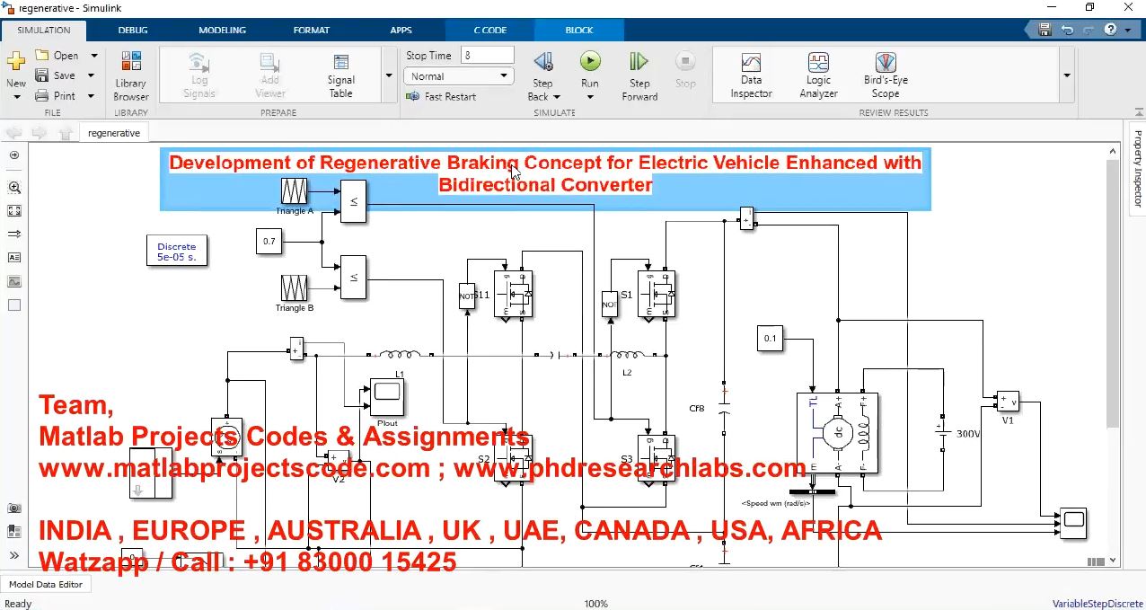 Development Of Regenerative Braking Concept For Electric Vehicle Enhanced With Bidirectional project simulation thumbnail for Mechanical, EV and Mechatronics Engineering