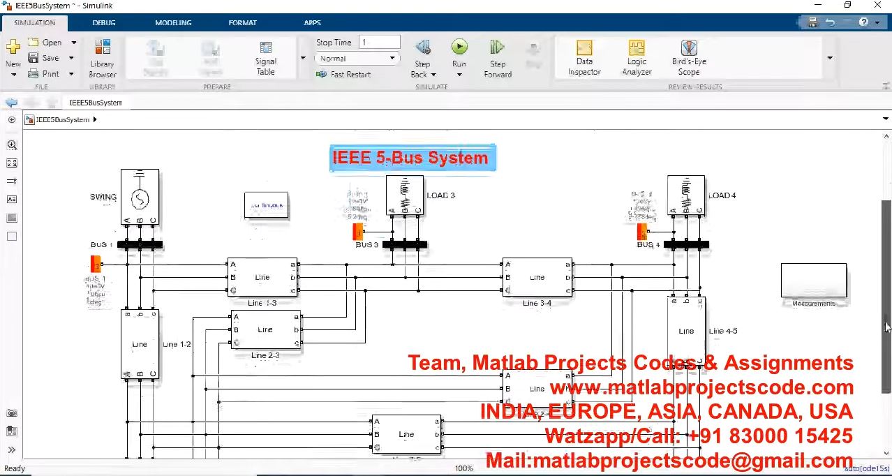 Development Of A New Voltage Stability Index And Its Implementation Considering Voltage Measurement project simulation thumbnail for Electrical Engineering