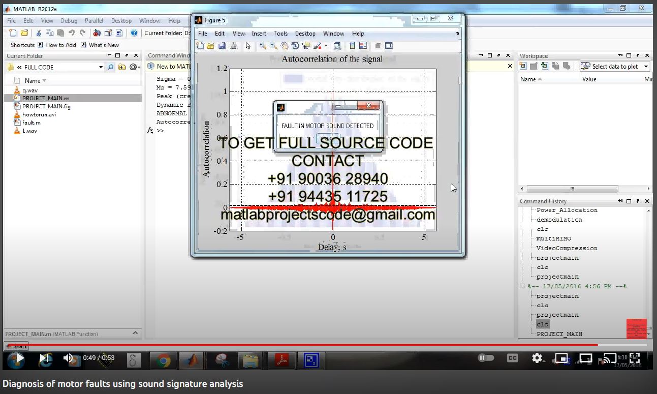 Diagnosis of Motor Faults using Sound Signature Analysis project simulation thumbnail for Mechanical, EV and Mechatronics Engineering