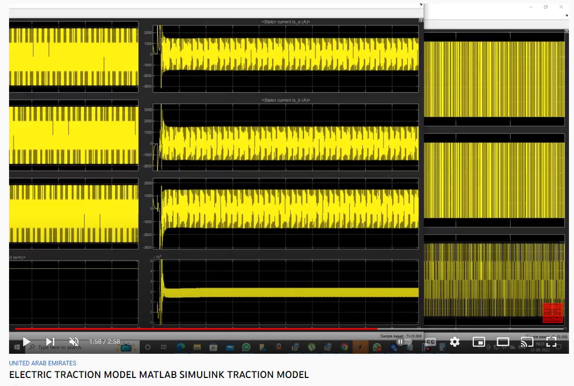 ELECTRIC TRACTION MODEL - MATLAB SIMULINK - TRACTION MODEL project simulation thumbnail for Mechanical, EV and Mechatronics Engineering