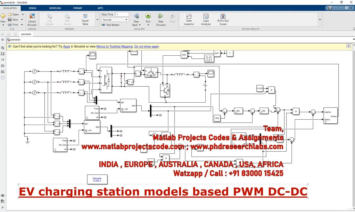 Ev Charging Station Model Based On Pwm Dc Dc _ Electric Vehicle _ Matlab Simulink _ Ev Charging project simulation thumbnail for Mechanical, EV and Mechatronics Engineering