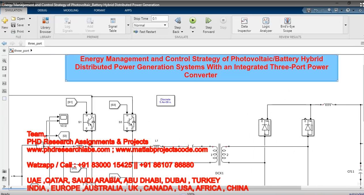 Energy Management And Control Strategy Of Photovoltaic_Battery Hybrid Distributed Power Generation project simulation thumbnail for Renewable Energy Engineering