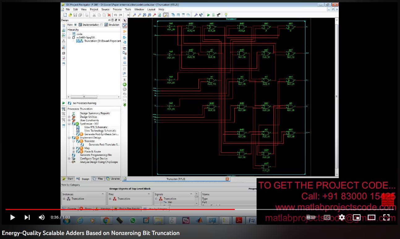 Energy-Quality Scalable Adders based on Nonzeroing Bit Truncation project simulation thumbnail for Electrical Engineering