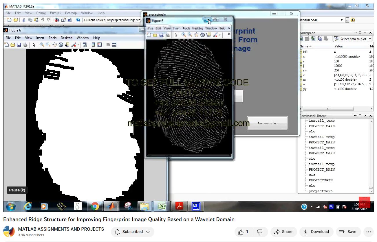 Enhanced Ridge Structure for Improving Fingerprint Image Quality based on a Wavelet Domain project simulation thumbnail for Signal Processing and AI Engineering