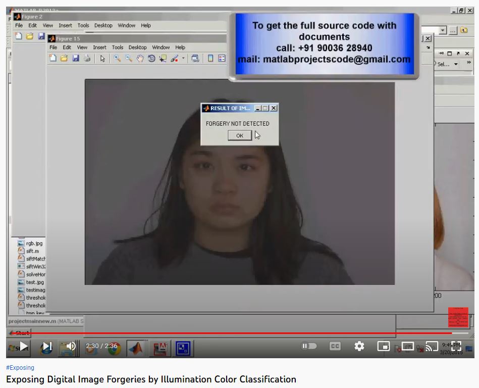 Exposing Digital Image Forgeries by Illumination Color Classification project simulation thumbnail for Signal Processing and AI Engineering