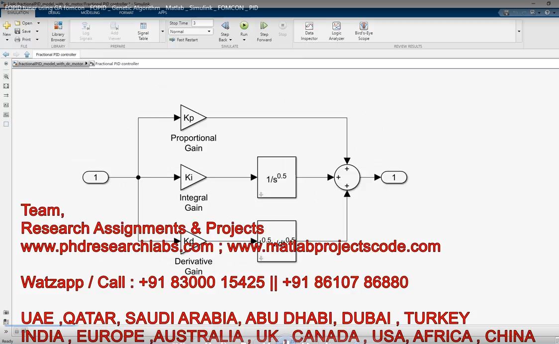 Fopid Tuner Using Ga Fomcon _ Fopid _ Genetic Algorithm _ Matlab _ Simulink _ Fomcon _ Pid project simulation thumbnail for Control Systems Engineering