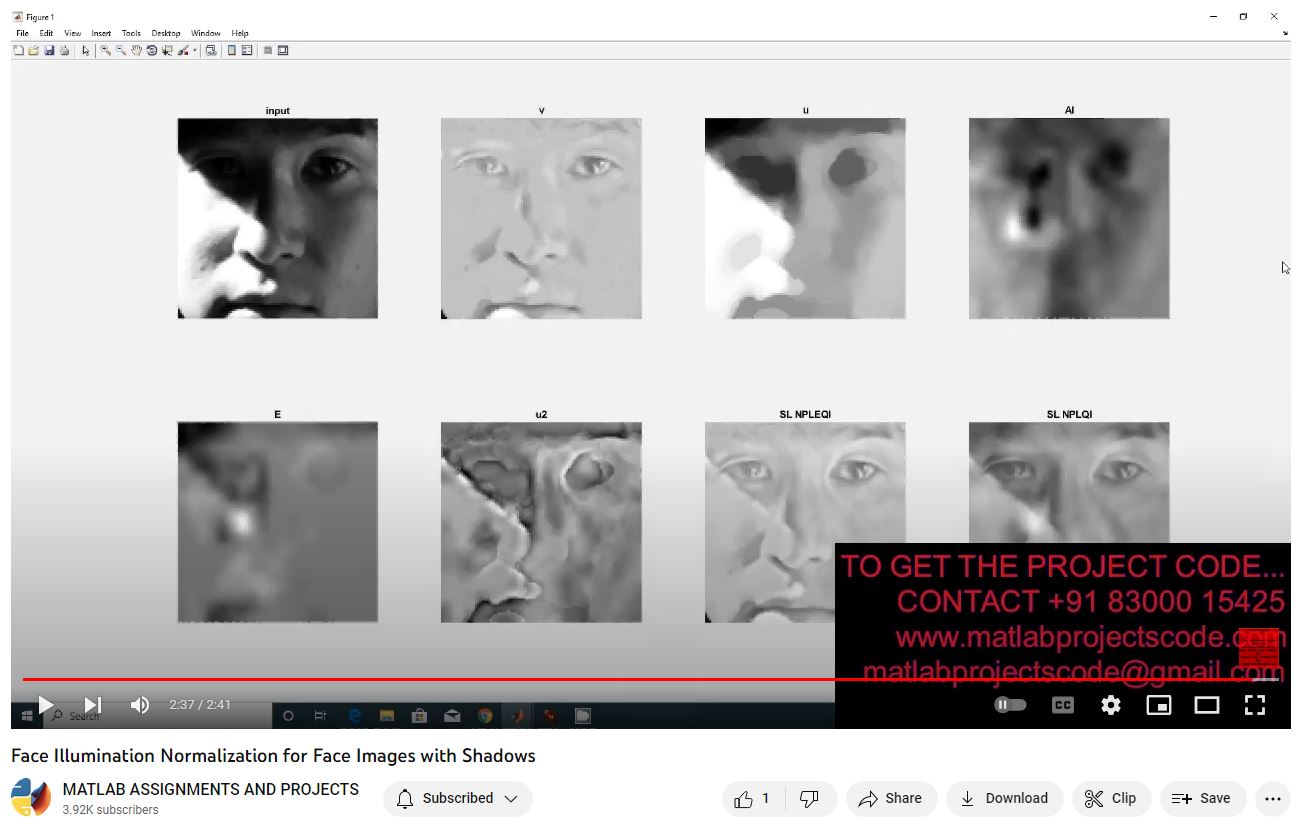 Face Illumination Normalization For Face Images With Shadows project simulation thumbnail for Signal Processing and AI Engineering