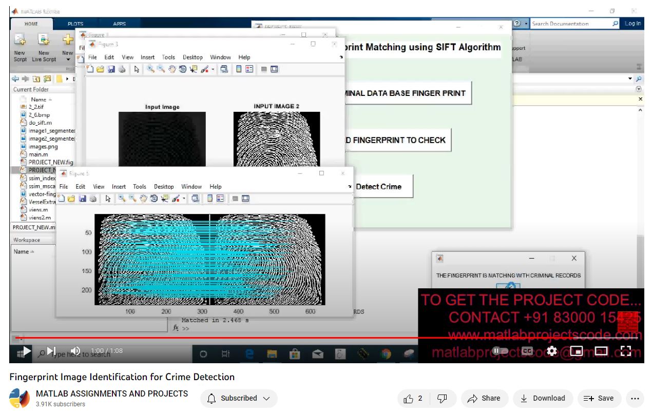 Fingerprint Image Identification For Crime Detection project simulation thumbnail for Signal Processing and AI Engineering