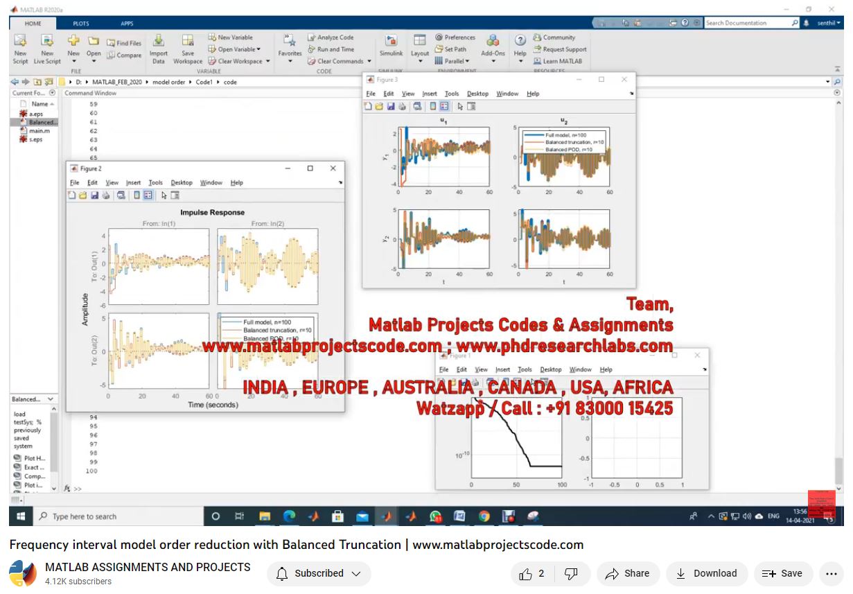 Frequency Interval Model Order Reduction With Balanced Truncation project simulation thumbnail for Electrical Engineering