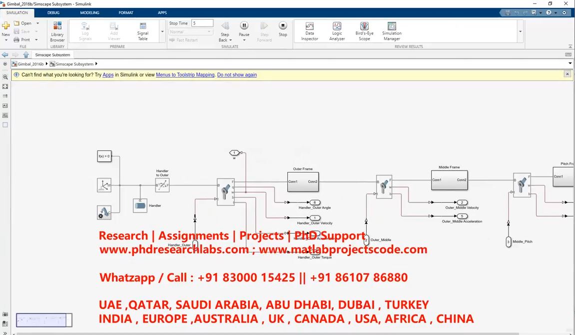 Gimbal Mechanism In Matlab Simulink Gimbal _ Simulink Model For Gimbal _ Gimbal Matlab Simulink Model project simulation thumbnail for Electrical Engineering