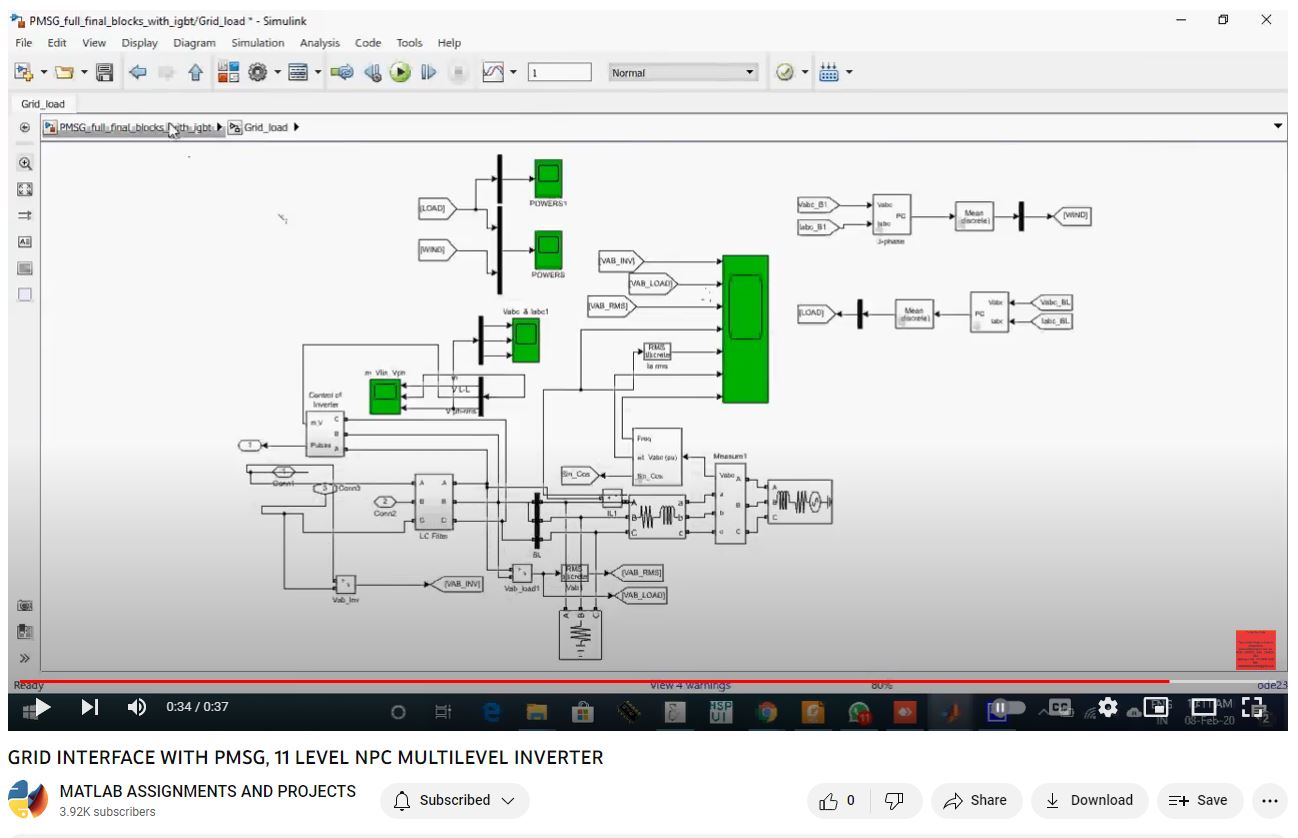 Grid Interface With Pmsg 11 Level Npc Multilevel Inverter project thumbnail image