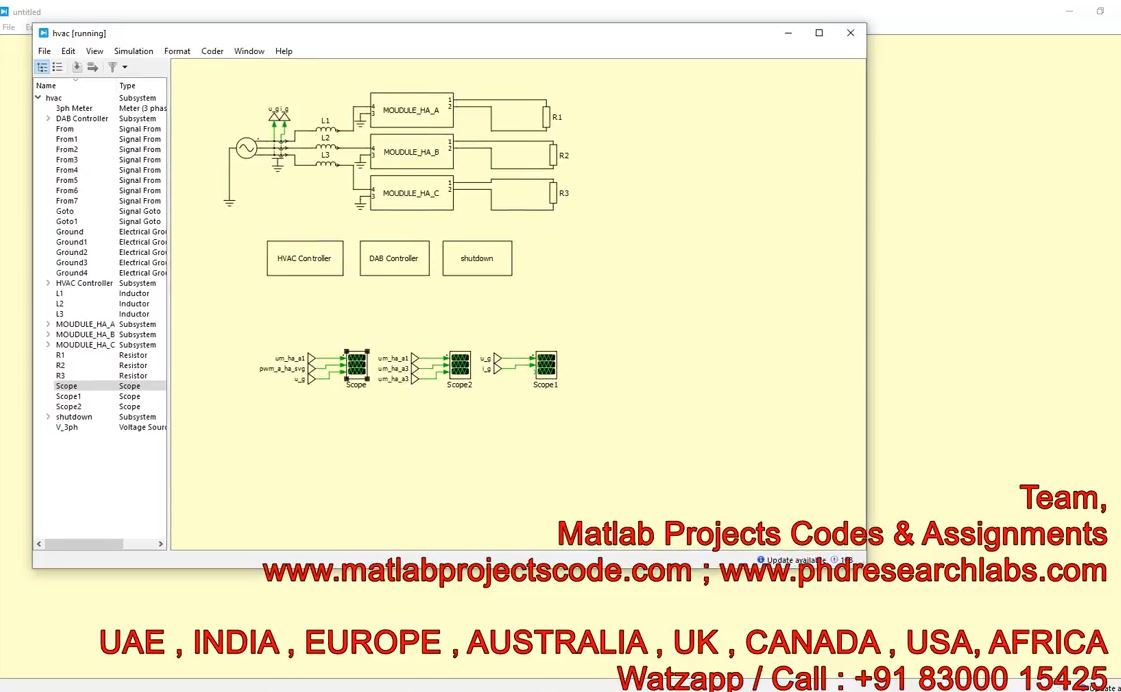 Hvac Simulation In Plecs Software - Plecs - Simulation - Hvac - Electrical project simulation thumbnail for Electrical Engineering