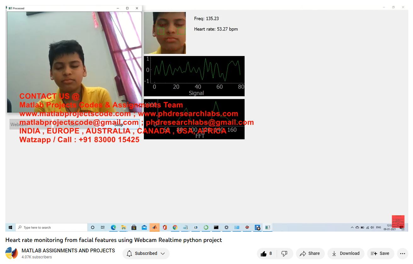 Heart Rate Monitoring From Facial Features Using Webcam Realtime Python Project-Matlab Simulink-Electrical Assignments-Projects-Phd Research project simulation thumbnail for Renewable Energy Engineering