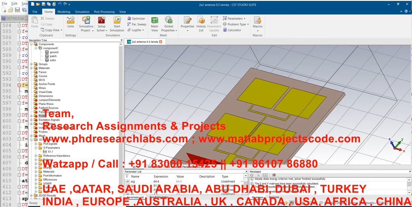 How To Model A Microstrip Patch Antenna For 5G Networks Using Cst _ Bandwidth 400 Mhz _ Gain 12 Db project simulation thumbnail for Electromagnetics and RF Engineering