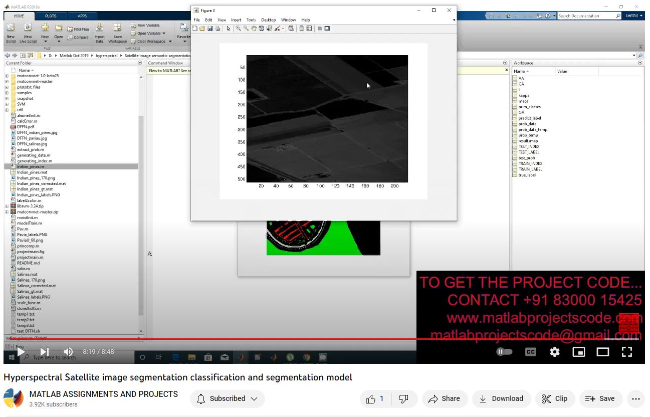 Hyperspectral Satellite image segmentation classification and ...