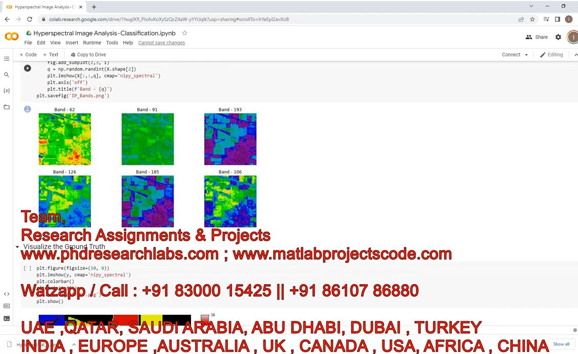 Hyperspectral Image Analysis - Classification - Python Code project simulation thumbnail for Signal Processing and AI Engineering